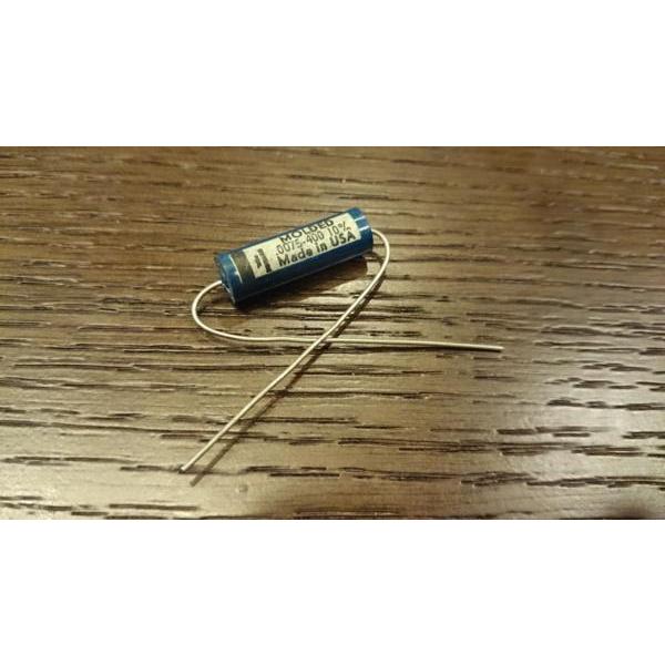 ビンテージ Ajax Blue Molded .0075 400v コンデンサ 新品 (ハイパス)(...