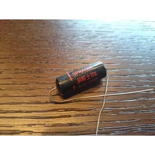 ビンテージ Sprague Black Beauty .04 400v コンデンサ 新品 お勧め (...