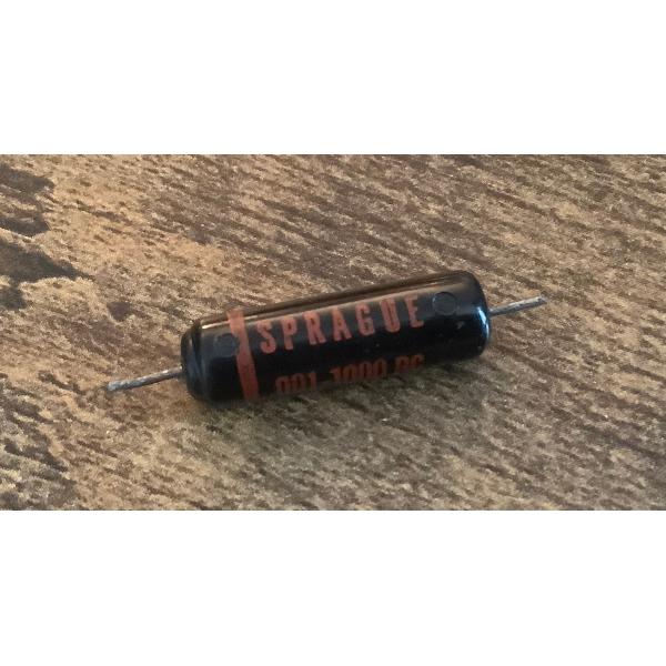 ビンテージ Sprague Black Beauty .001 1000v コンデンサ (ハイパス)...
