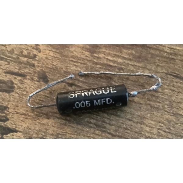ビンテージ Sprague Black Beauty .005 600v コンデンサ (ハイパス)(...