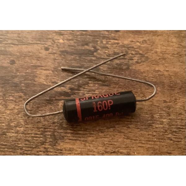 ビンテージ Sprague Black Beauty .0015 400v コンデンサ 新品 (ハイ...