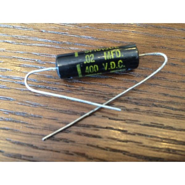 ビンテージ Sprague Black Beauty .02 400v コンデンサ 新品 お勧め (...