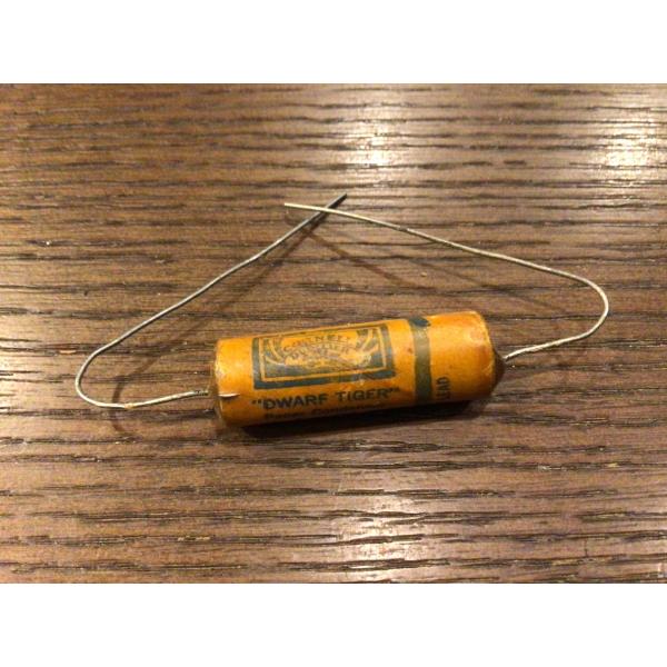 ビンテージ Cornell Dwarf Tiger .01 1200v Wax コンデンサ 新品 (...