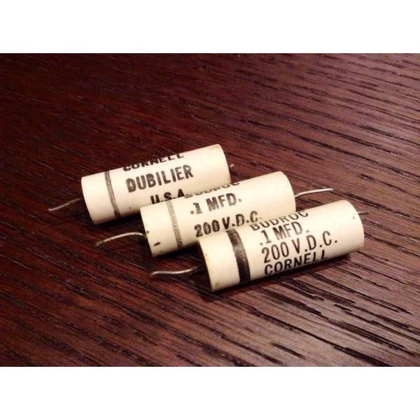 ビンテージ Cornell Budroc .1 200v  コンデンサ お勧め (シングル/.1シン...