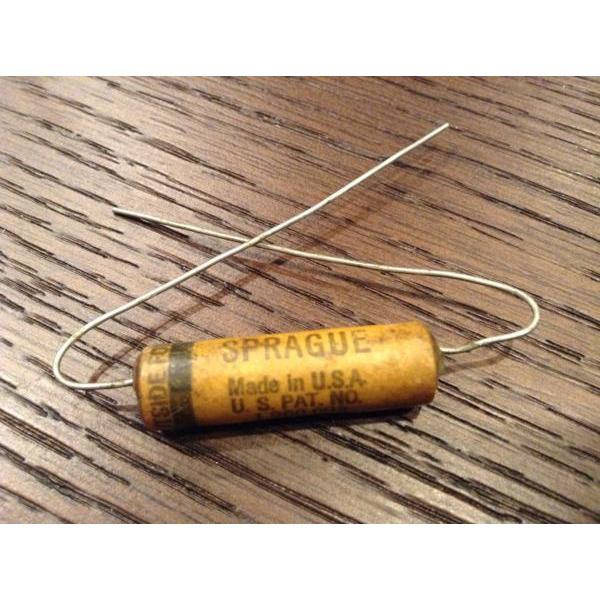 ビンテージ Sprague Wax .01 400v コンデンサ 新品 お勧め (ハム/P90)(在...