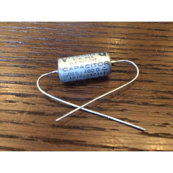 ビンテージ Sprague .022 400v コンデンサ 実数値ジャスト マッチド2個 Vitam...