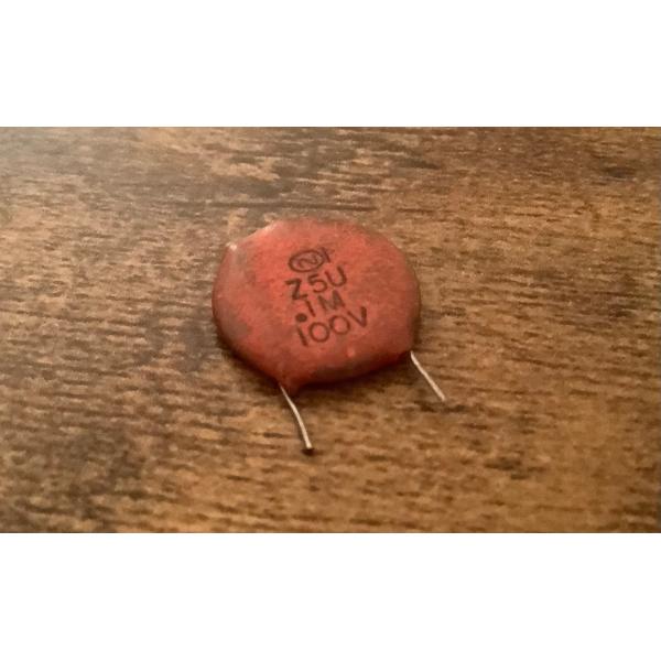 ビンテージ Sprague セラミック .1 100v (Short Leg) コンデンサ 新品 (...