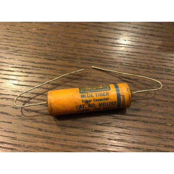 ビンテージ Cornell Blue Tiger .03 1200v Wax コンデンサ 新品 Dw...