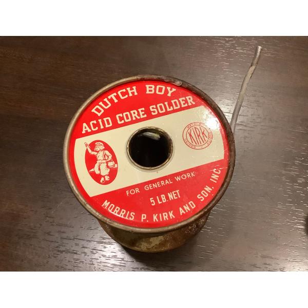 ビンテージ Dutch Boy Acid Core ハンダ 赤ダッチ 15cm (在庫10)