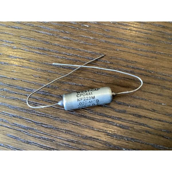 ビンテージ West Cap .022 600v コンデンサ 実数値ジャスト 2個 Vitamin ...