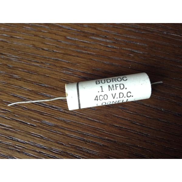 ビンテージ Cornell Budroc .1 400v  コンデンサ お勧め (シングル/.1シン...