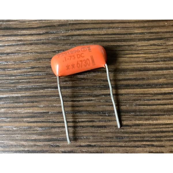 ビンテージ Sprague Orange Drop .1 75v コンデンサ レア(シングル/.1シ...