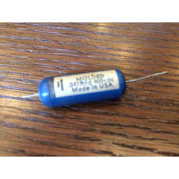 ビンテージ Ajax Blue Molded .047 400v コンデンサ お勧め 貴重 (シング...