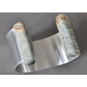 スタビラスウッドのキャップのアルミバングル３０ｍｍ幅