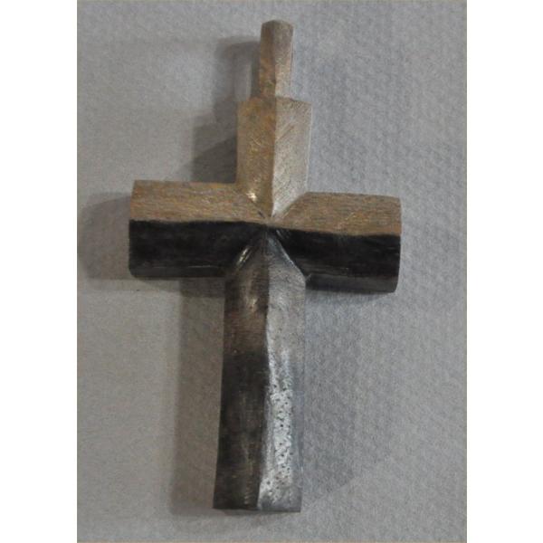 黒柿のおおきなクロスペンダントヘッド