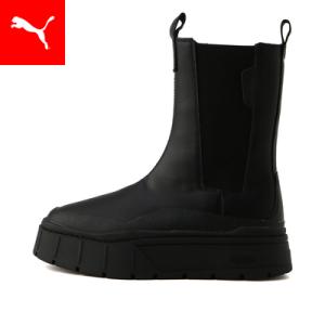 【公式】 PUMA プーマ ウィメンズ メイズ スタック チェルシー ブーツ HIGH BOOT レディース Puma Black-Puma Black