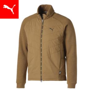 【公式】 PUMA プーマ メンズ ゴルフ パディング ウーブン ニット ミックス フルジップ ジャケット KNITTED