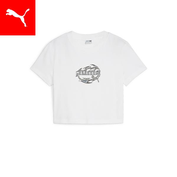 プーマ レディース Tシャツ PUMA ウィメンズ グラフィックス ハイパー ガール 半袖 Tシャツ