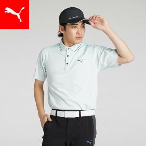 プーマ ゴルフ ストレッチ ハイブリッドネック 半袖 ポロシャツ ウェア M セール】PUMA プーマ メンズ ゴルフ PF ストレッチ ハイブリッド