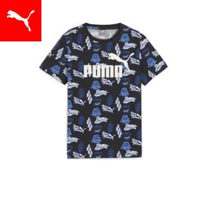 プーマ キッズ Tシャツ PUMA キッズ ボーイズ ESSプラス MID 90s AOP Tシャツ 120-160cm
