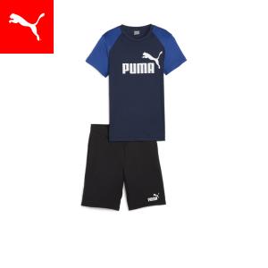 『25,26日ボーナスストア最大20倍』プーマ キッズ Tシャツ ショートパンツ PUMA キッズ ボーイズ ポリ Tシャツ アンド ショーツセット