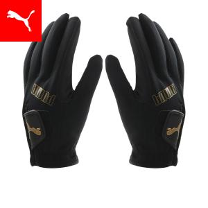 【公式】 PUMA プーマ ゴルフ 3D ウィンター グローブ 両手用 Gloves メンズ Puma Black - Goldr