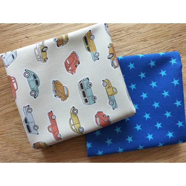 ランチョンマット　２枚セット　星＆くるま　約タテ35cm×ヨコ45cm