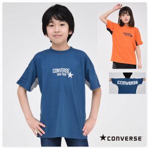 子供服 Tシャツ 半袖 ビッグロゴ プリント 男の子 コンバース CONVERSE ブランド キッズ 通学