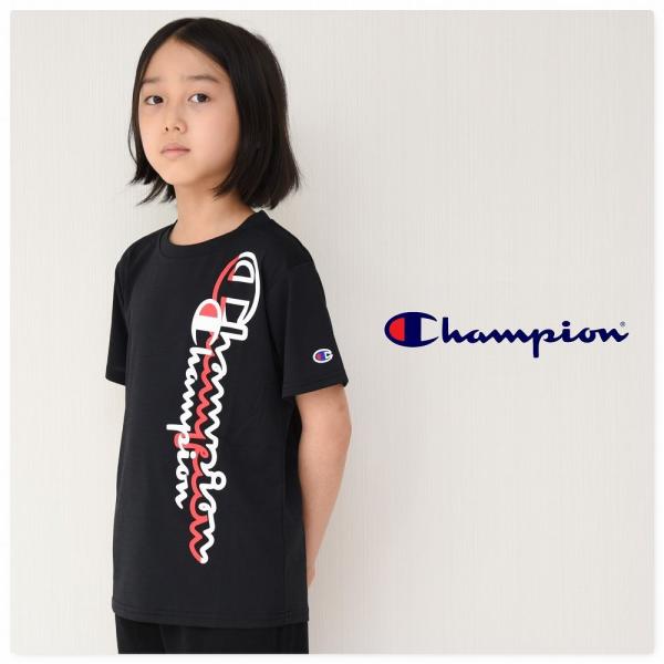 キッズ 半袖Tシャツ 子供服 チャンピオン champion 国内正規品 スポーツ ブランド UVカ...