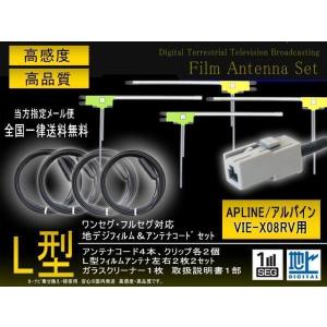 パナソニック VR-1地デジアンテナコード4本＆ L型フィルムアンテナ4枚