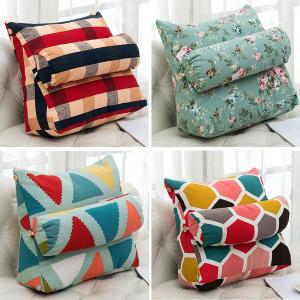 クッション 背もたれ 枕付き ベッド用  ファークッション