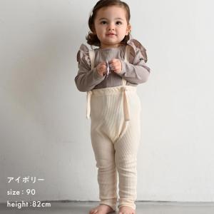 PUPPAPUPO サロペット リブパンツ 無...の詳細画像1