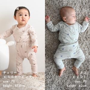PUPPAPUPO 長袖 ロンパース 上下セッ...の詳細画像4
