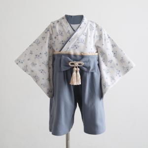 PUPPAPUPO ベビー 袴 ロンパース 綿...の詳細画像5