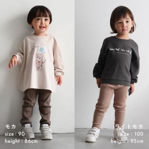 PUPPAPUPO レギンス パンツ リブ 無...の詳細画像5