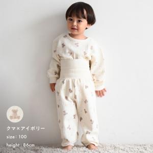 PUPPAPUPO 腹巻き付き ベビー パジャ...の詳細画像1