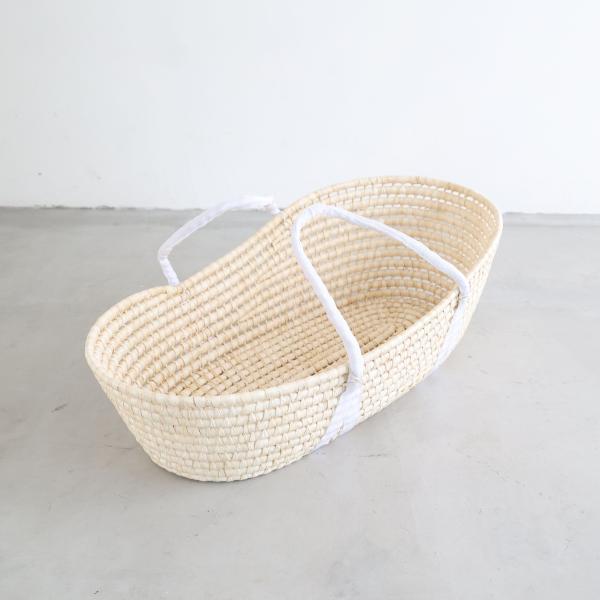 PUPPAPUPO クーファン 籐かご かご バスケット メイズ ナチュラル バスケット ベビーキャ...