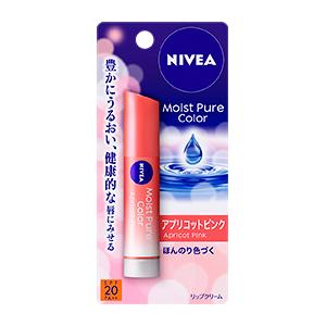 ☆メール便・送料無料☆ニベア モイストピュアカラーリップ アプリコットピンク(3.5g) 代引き不可｜pupuhima