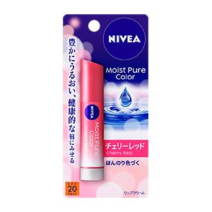 ●メール便・送料無料●ニベア モイストピュアカラーリップ チェリーレッド(3.5g)2個セット 【3〜5】