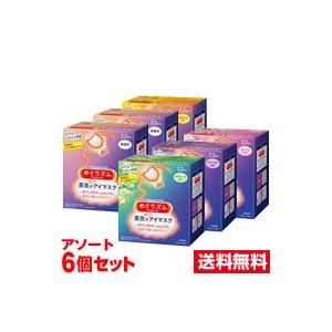 ■6個セット・送料無料■ 花王 めぐりズム 蒸気でホットアイマスク 12枚 アソートセット【AA】