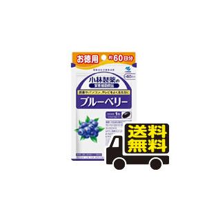 小林製薬 ブルーベリー　60日分 60粒 送料無料 メール便 栄養補助食品 サプリ サプリメント お徳用 お徳ブルーベリー アントシアニン カ｜pupuhima