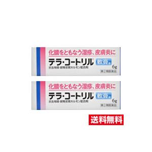 ●2個セット・メール便・送料無料●数量限定！【第(2)類医薬品】テラ・コートリル軟膏a(6g)代引き不可　【AA】