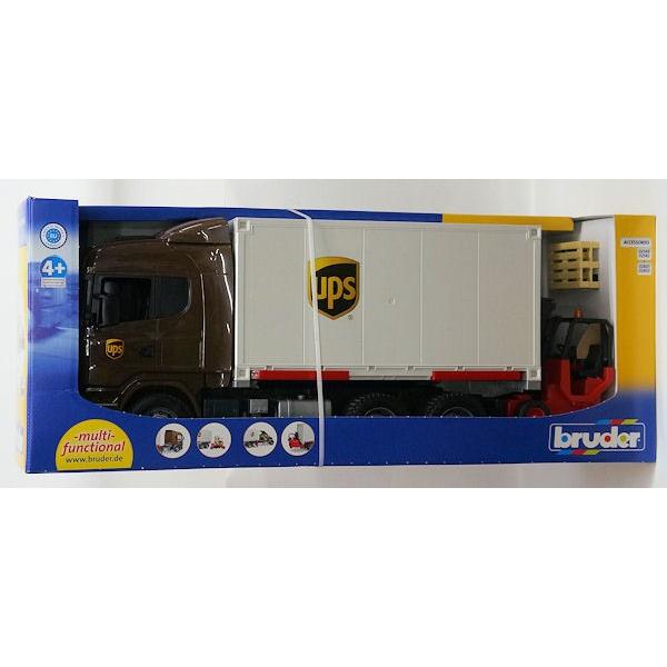 Bruder Pro ブルーダープロ 03581 SCANIA UPS &amp; フォークリフト SCAN...