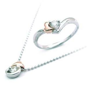 プラチナK18PGダイヤモンドリング ペンダント ネックレス 安い オーダー｜pure-precious