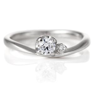 婚約指輪 ダイヤモンド プラチナ リング 0.3ct 天然石 エンゲージリング 鑑定書 安い オーダー｜pure-precious