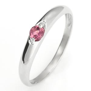 指輪 プラチナ ピンクトルマリン 10月 誕生石 プラチナ リング 指輪 ファッションリング 安い オーダー｜pure-precious