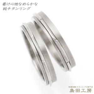 純チタン チタンリング 結婚指輪 ペアリング マリッジリング 金属アレルギー対応 ノンメッキ ノンコーティング 日本製 刻印無料 プラチナ PT900ライン m-084｜pure-titan