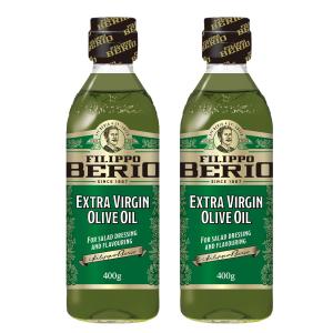 BERIO エクストラバージン オリーブオイル (イタリア産 オリーブオイル 100%) J-オイルミルズ 瓶 400g x 2本