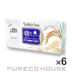 サボリーノ 目ざまシート ふっくら和素材のもっちりタイプ （朝用フェイスマスク） 28枚入り ×6個...