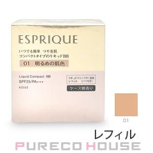 コーセー エスプリーク リキッド コンパクト BB （エッセンスファンデーション） レフィル SPF25・PA+++ 13g #01【メール便は使えません】｜pureco